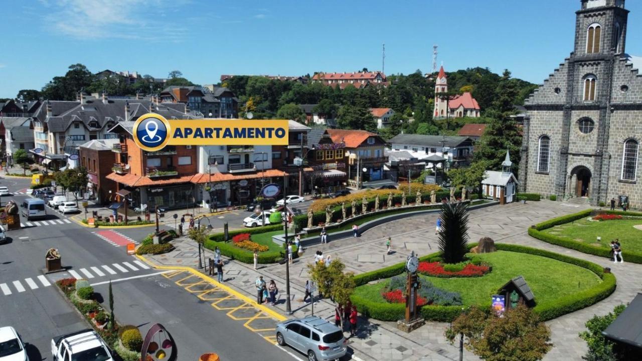 Ferienwohnung Apartamento Oppitz - No Coracao De Gramado Junto Da Rua Coberta Exterior foto
