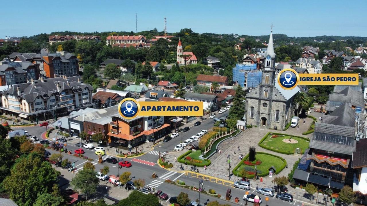 Ferienwohnung Apartamento Oppitz - No Coracao De Gramado Junto Da Rua Coberta Exterior foto
